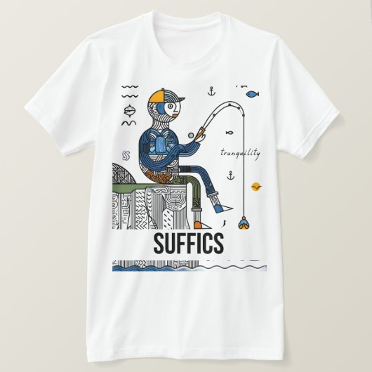 Abstrakt Fisher | SUFFIZIEN T-Shirt (Design vorne)