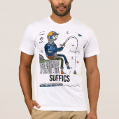 Abstrakt Fisher | SUFFIZIEN T-Shirt (Vorderseite)