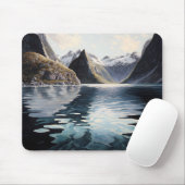 Abstrakt Fjord Mousepad (Mit Mouse)