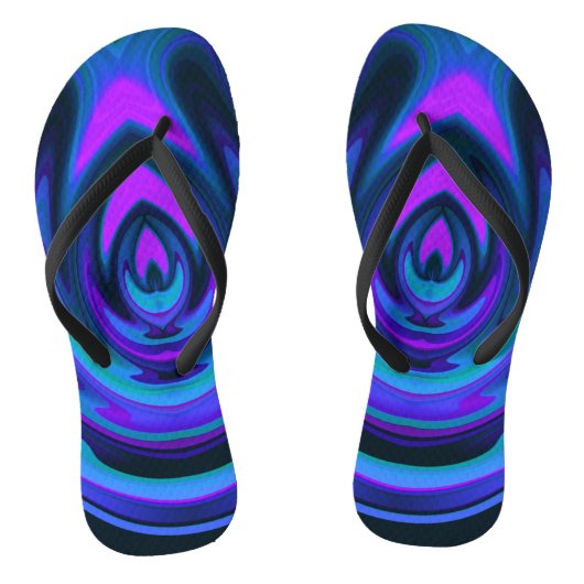 Abstrakt Flame 1 Badesandalen (Fußbett)