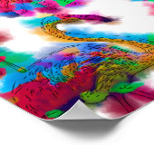 Abstrakt Flamingo Flock Poster (Ecke)