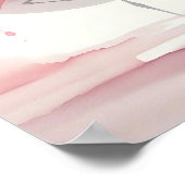 Abstrakt Flamingo Modern Trendy Zuhause Boho Poster (Ecke)