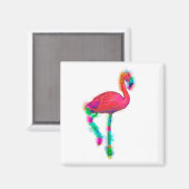 Abstrakt Flamingo Step Custom Magnet (Vorderseite/Rückseite)