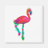 Abstrakt Flamingo Step Custom Magnet (Vorne)