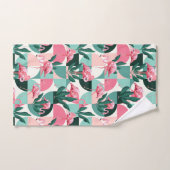 Abstrakt Flamingos Badhandtuch Set (Handtuch)