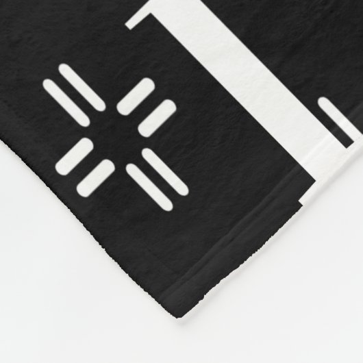 Abstrakt Fleecedecke (Ecke)