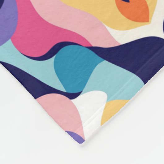 Abstrakt Fleecedecke (Ecke)