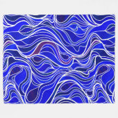 Abstrakt Fleecedecke (Vorderseite (Horizontal))
