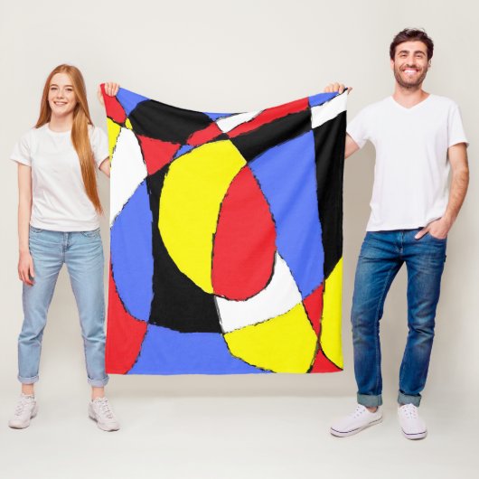 Abstrakt Fleecedecke (Beispiel)