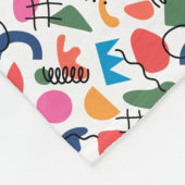 Abstrakt Fleecedecke (Ecke)