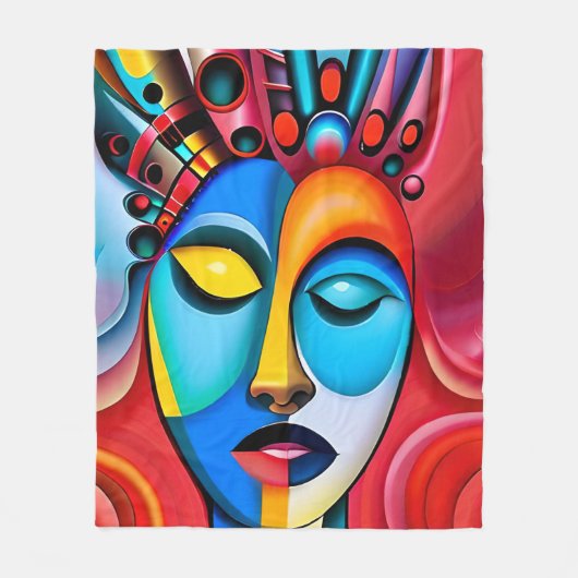 Abstrakt Fleecedecke (Vorderseite)