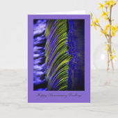 Abstrakt fließendes Wasser, Happy Anniversay Darli Karte (Gelbe Blume)