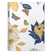 Abstrakt Flora Lesezeichen Spiral Foto Notebook Notizblock (Vorderseite)