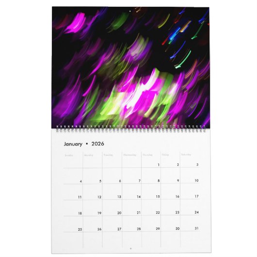 Abstrakt & floral 2025 Calendar - MultiMediaSusan Kalender (Jan 2026)