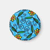 Abstrakt Floral Magnet (Vorne)