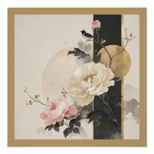 "Abstrakt Floral" Poster (Vorderseite)