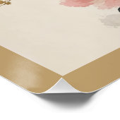 "Abstrakt Floral" Poster (Ecke)