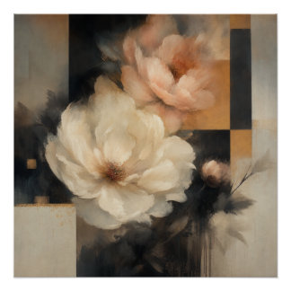 "Abstrakt Floral" Poster