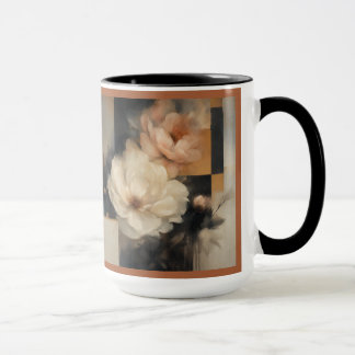 "Abstrakt Floral" Tasse