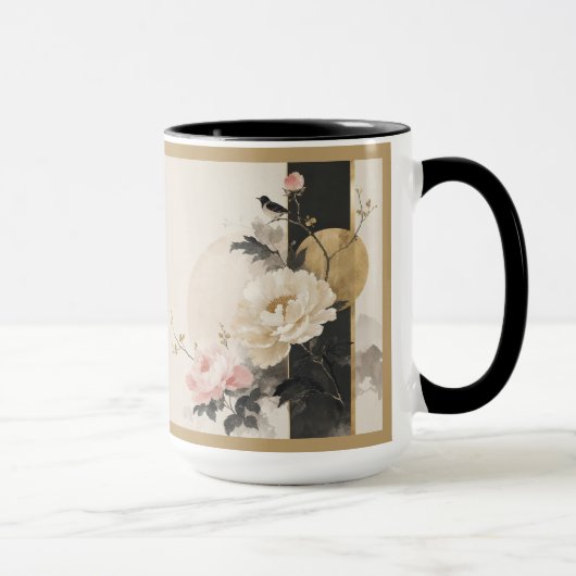"Abstrakt Floral" Tasse (Rechts)