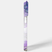 Abstrakt florale Monogramm Anfangsblauer Name Case-Mate iPhone Hülle (Rückseite / Rechts)