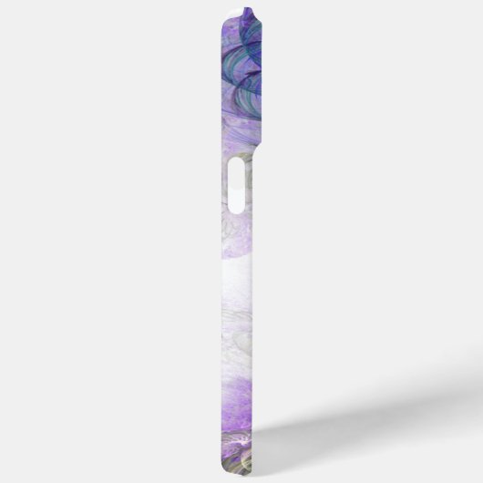 Abstrakt florale Monogramm Anfangsblauer Name Case-Mate iPhone Hülle (Rückseite / Rechts)