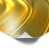 Abstrakt flüssiges Gold Fotodruck (Ecke)