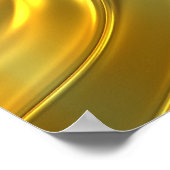 Abstrakt flüssiges Gold Poster (Ecke)