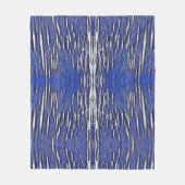 Abstrakt Forest Royal-Blue Fleecedecke (Vorderseite)