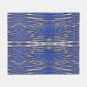 Abstrakt Forest Royal-Blue Fleecedecke (Vorderseite (Horizontal))