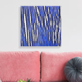 Abstrakt Forest Royal-Blue Leinwanddruck (Insitu (Wohnzimmer))