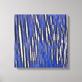 Abstrakt Forest Royal-Blue Leinwanddruck (Vorderseite)