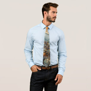 Abstrakt Fossil Necktie Krawatte