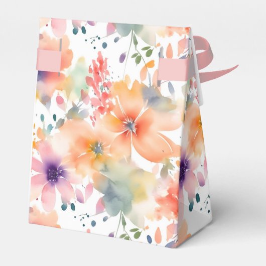 Abstrakt Fowers Farbenfrohe Feier Geschenkschachtel (Rückseite)