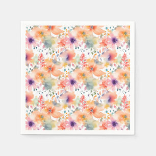 Abstrakt Fowers Farbenfrohe Feier Serviette