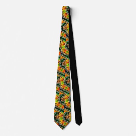 Abstrakt Fraktal Neck Tie Krawatte (Vorderseite)