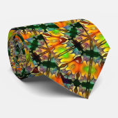 Abstrakt Fraktal Neck Tie Krawatte (Gerollt)