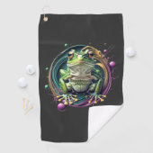 Abstrakt Frog Symphony Golfhandtuch (Insitu)