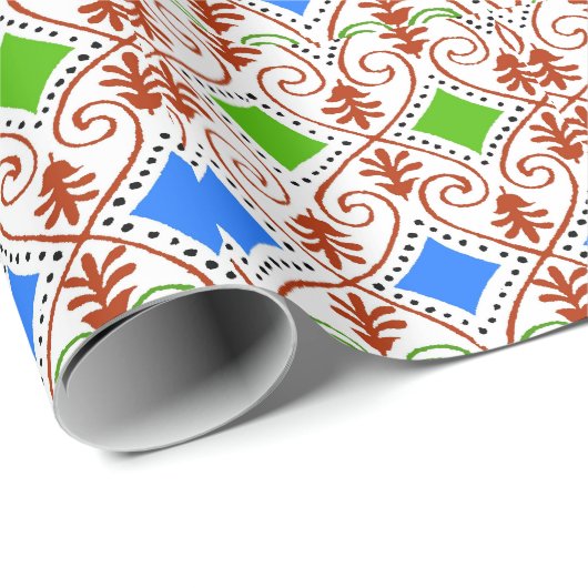 Abstrakt frohe Weihnachtsgeschenkwrap Geschenkpapier (Rolleneckpunkt)