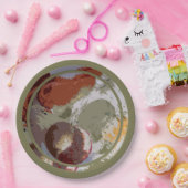 Abstrakt Fruchtmotif Pappteller (Party)