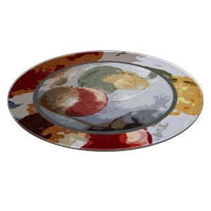 Abstrakt Fruchtmotif Schneidebrett