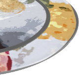 Abstrakt Fruchtmotif Schneidebrett (Ecke)