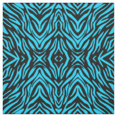 Abstrakt Fun Blue Zebra Stripe Stoff (Muster)