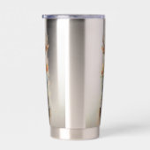 Abstrakt Funky Male Deer Thermobecher (Rechts)