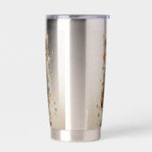 Abstrakt Funky Male Fox Thermobecher (Links)