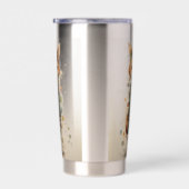 Abstrakt Funky Male Fox Thermobecher (Rechts)