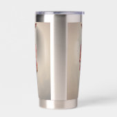 Abstrakt Funky Male Giraffe Thermobecher (Links)