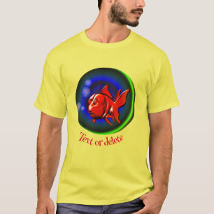 Abstrakt Funny Red Goldfish Personalisiert T-Shirt