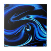 Abstrakt Fütternd Blauwal Fliese (Vorderseite)