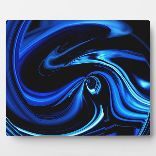 Abstrakt Fütternd Blauwal Fotoplatte (Vorderseite)